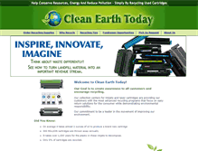 Tablet Screenshot of cleanearthtoday.com